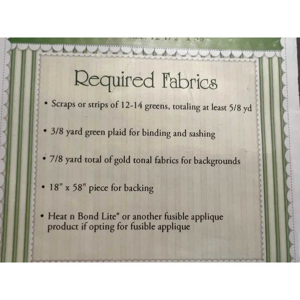 vintage blessings Quilt Sewing pattern shamrock table runner